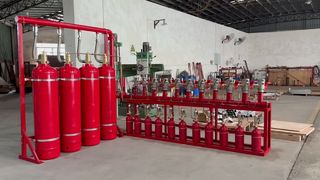 Multi-zone FM200 brandbestrijdingssysteem
