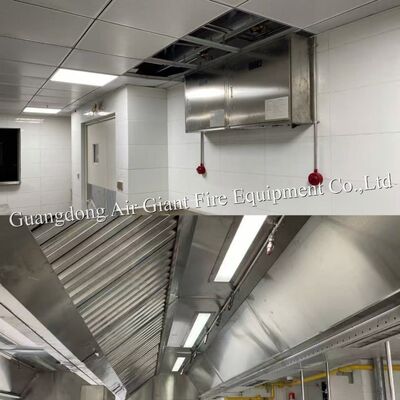 Kwaliteit  Double Bottles Automatic Protection Restaurant Hood Fire Suppression System For Hotel Fire Fight Fabriek