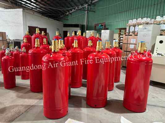 Kwaliteit  Insulated FM200 Fire Extinguishing System Cylinder Without Residue For Telecommunication Room Fabriek