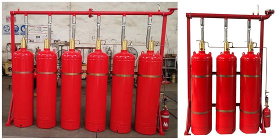 Van de de Brandafschaffing van gelijkstroom 24V 1.6A FM200 het Systeem 40L 70L 100L 120L