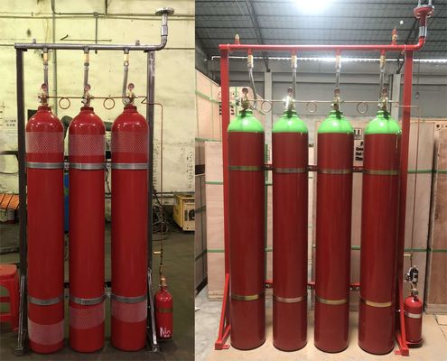 het Inerte Gassysteem van 80Ltr 140Ltr Argonite IG55 voor Brandbestrijding