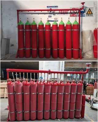 Het Systeem van de de Brandafschaffing van het stikstofig100 Inergen Gas 80 Liter