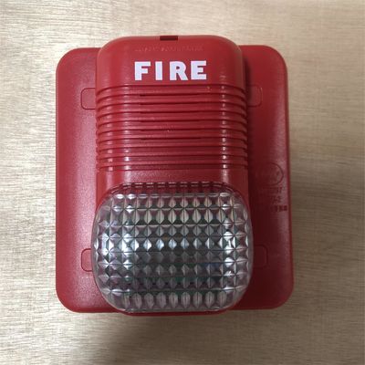 FM200 systeemdc24v Brandalarm die Rood en Piepend Correct en Licht Alarm opvlammen