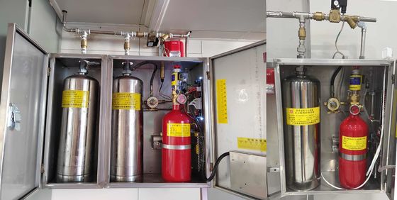 Elektromagnetisch brandbestrijdingssysteem voor de keuken, enkelvoudige en dubbele flessen