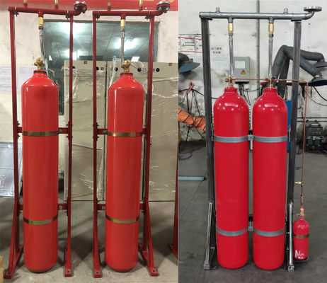 Het Brandblusapparaatsysteem 1448mm van 70 Liter Automatisch Vast Co2