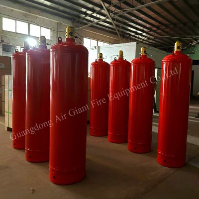 Gepersonaliseerd 180L Roodcilinder FM200 Brandonderdrukkingssysteem