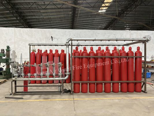 Brandblussysteem voor brandbeveiliging met inert gas argoniet IG55