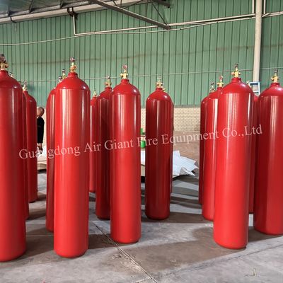 Op maat gemaakte argoniet IG55 inerte gas brandbestrijdingssysteemcilinder met vlamdetectie