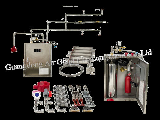 ÉÉN CILINDER AUTOMATISCH KEUKEN BRANDBLUSSINGSSYSTEEM